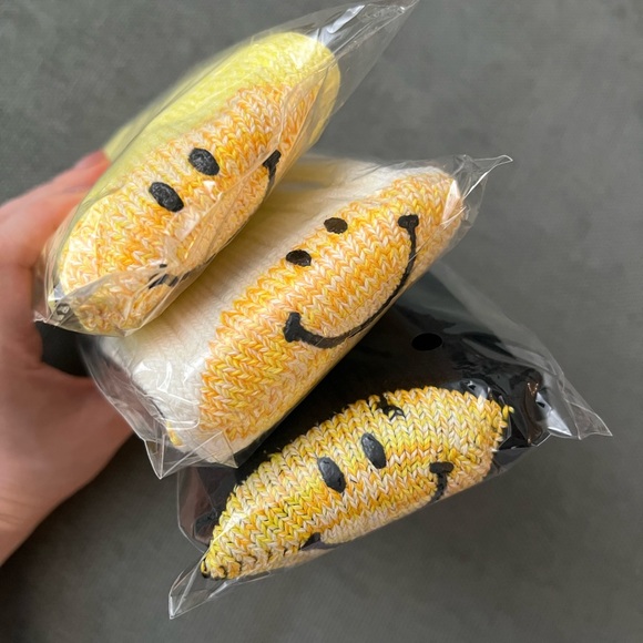 New Three Pairs - Smiley Face Cotton Socks for Women - Picture 1 of 9